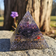 orgonite obsidienne labradorite