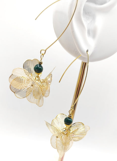 Boucles d'oreilles dorée