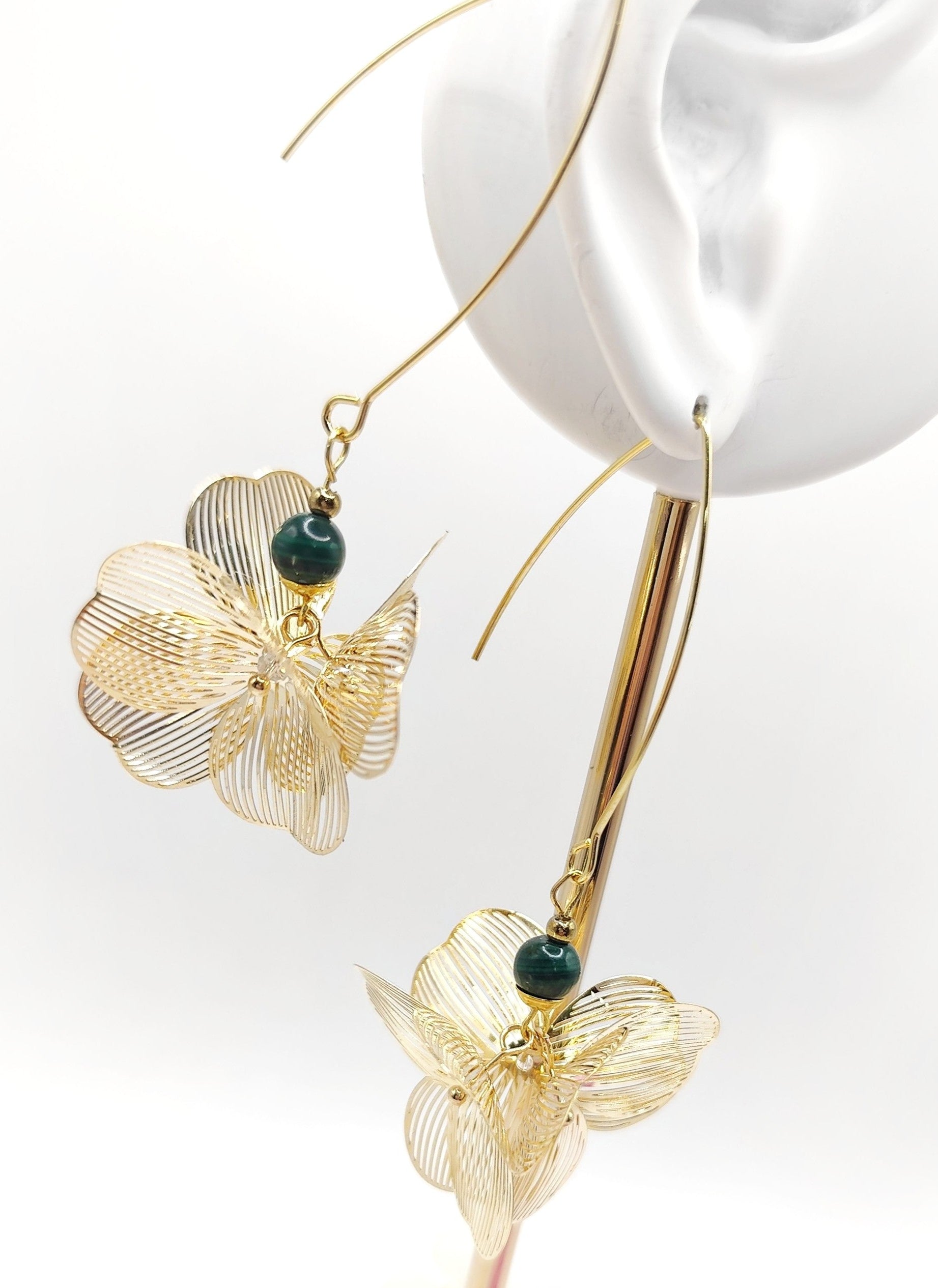 Boucles d'oreilles dorée