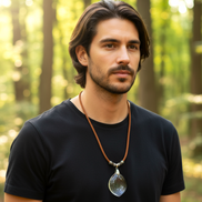 Collier en quartz de roche extra gardien de lumière