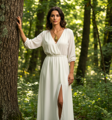 Collier serpent doré et oeil de tigre