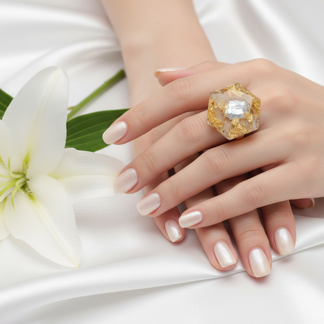 bague en pierre original