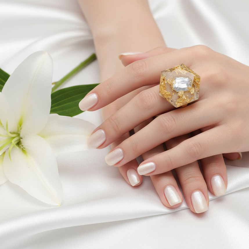 bague en pierre original