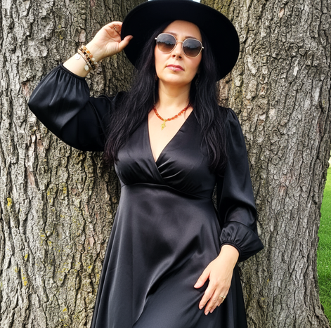 Collier de perle unalom en cornaline, calcite, fluorite et autre pierres