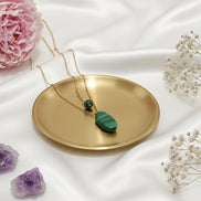 bijou en pierre malachite