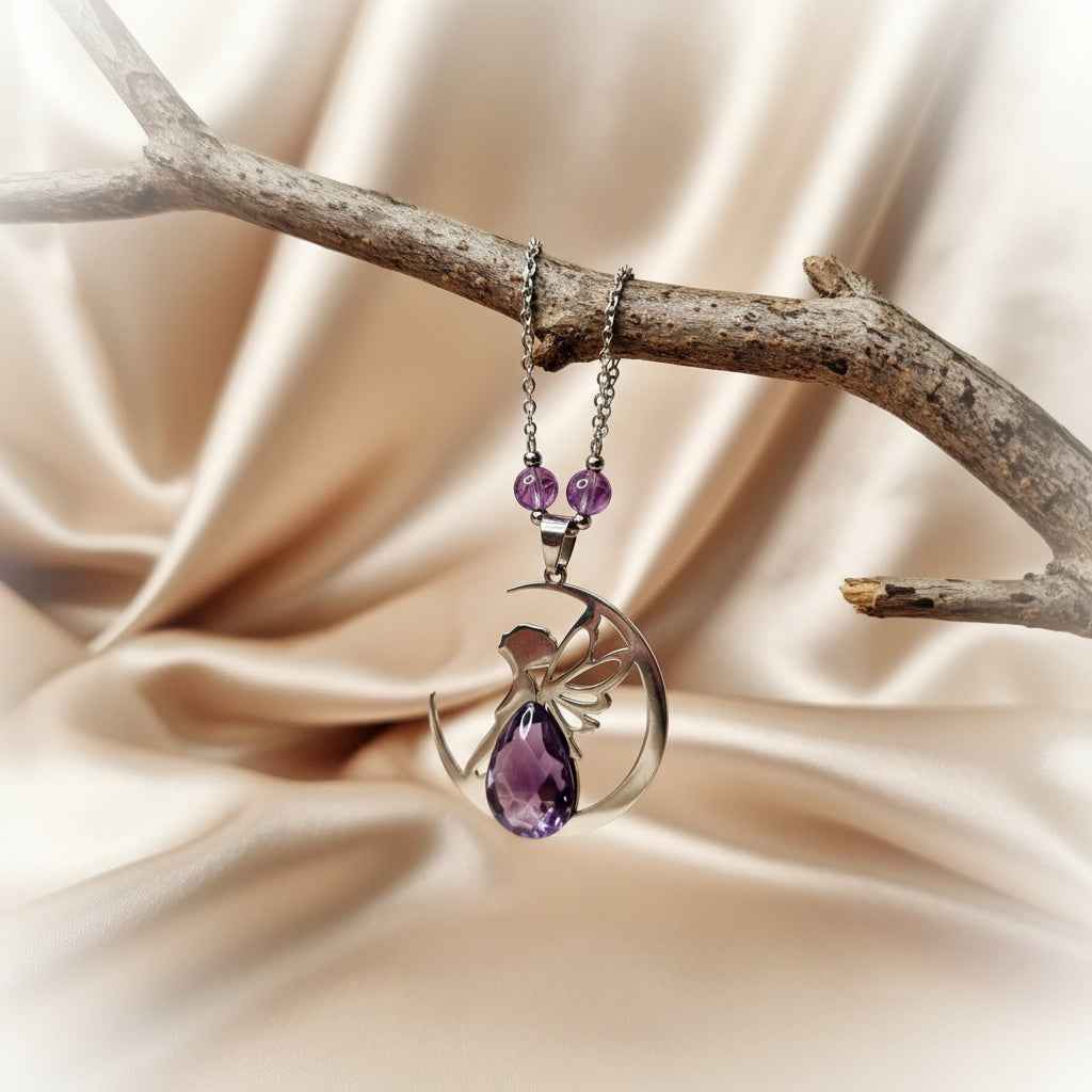 Collier fée et améthyste extra