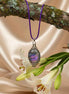Collier et labradorite en spirale