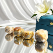 pierre agate jaune
