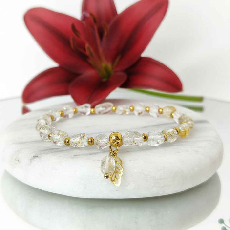 Collier doré Conscience en topaze