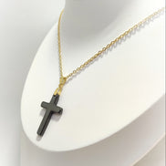 Collier, Pendentif en Hématite, croix, aigle, papillon, chat, phénix, encre