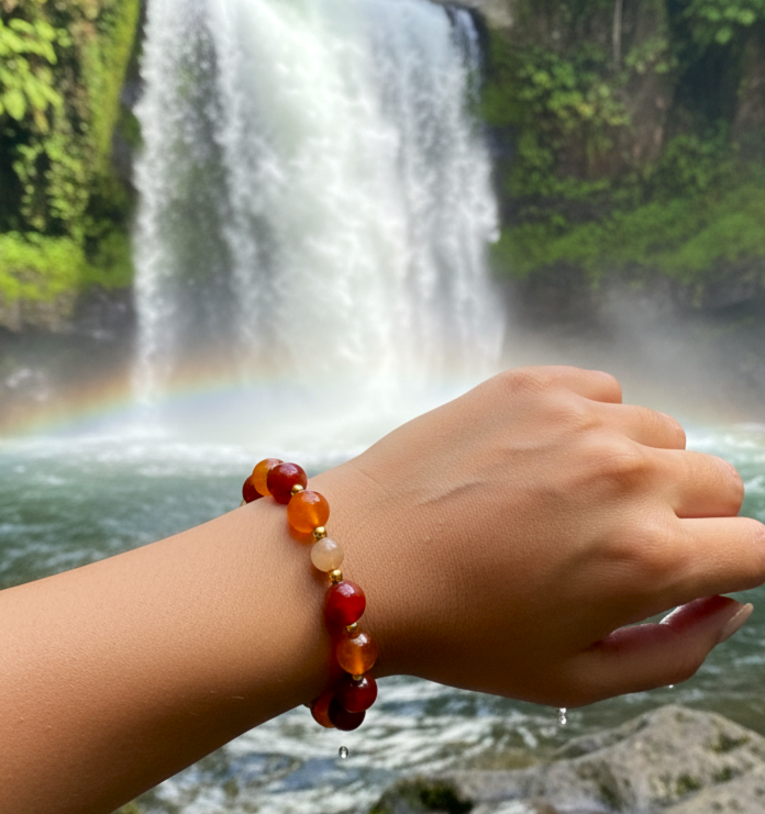 bracelet cornaline jaspe