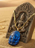 Collier Ganesh en labradorite bleu, argenté ou doré