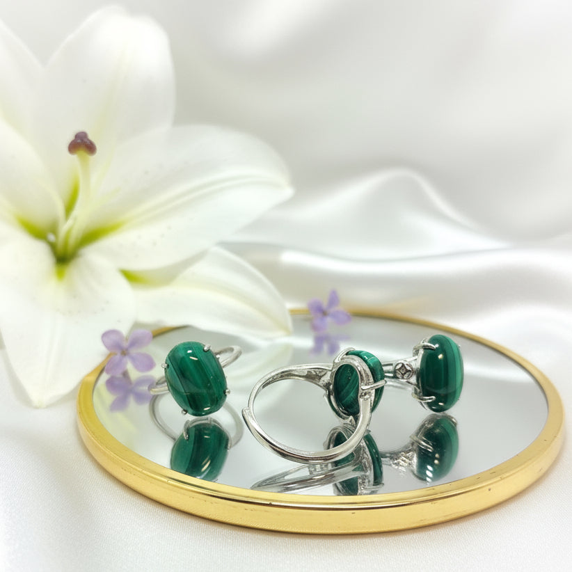 bague malachite