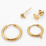 boucles d oreilles sur mesure dorées en pierres