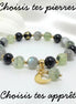 Bracelet de perles sur mesure en pierres à personnaliser