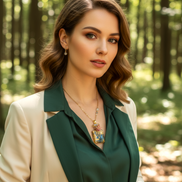 Collier doré en labradorite, flacon orgonite