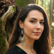 Collier et boucles d'oreilles céleste en calcédoine bleue