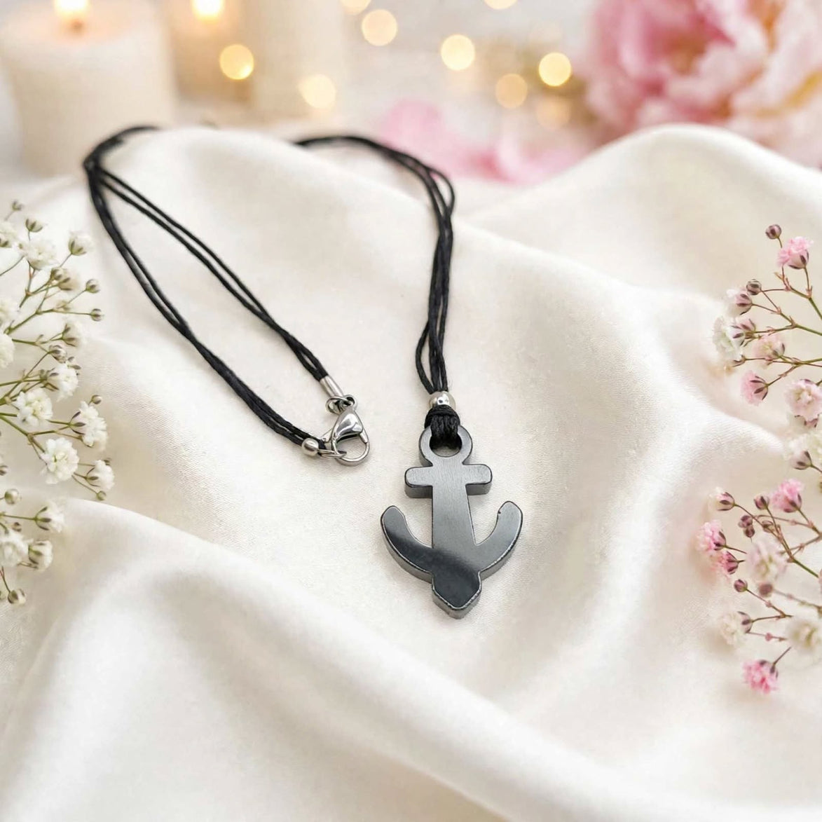 bijoux en chanvre et pierre homme