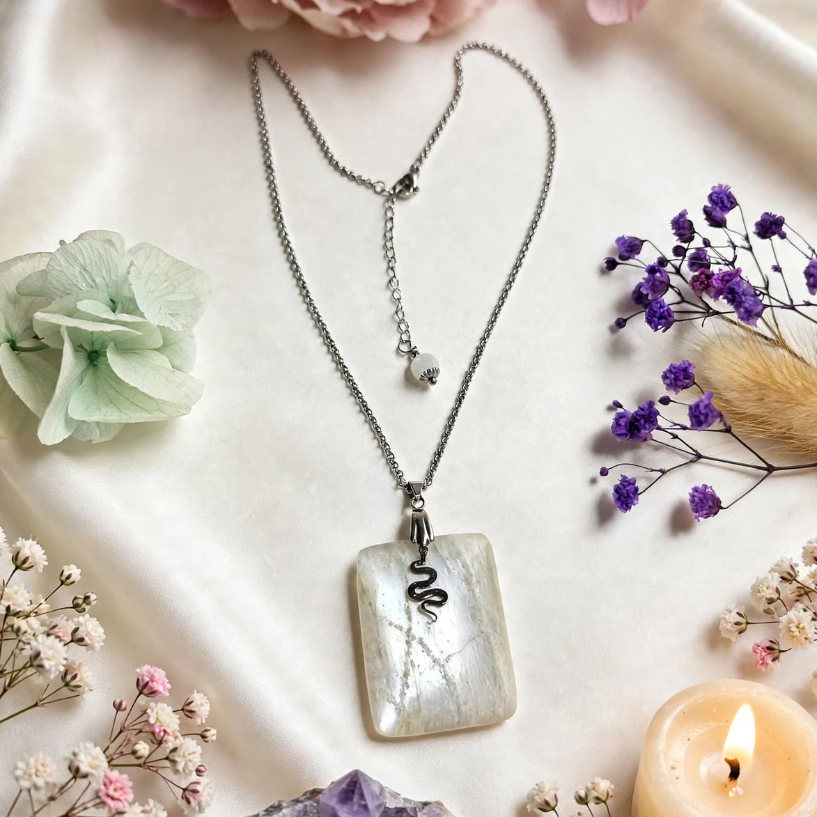 collier pierre de lune