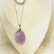 collier améthyste argenté 