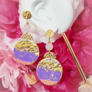 vidéo boucles d oreilles quartz rose