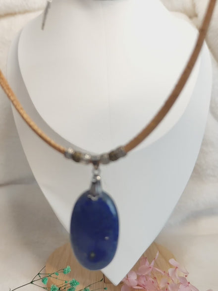 collier liège lapis lazuli