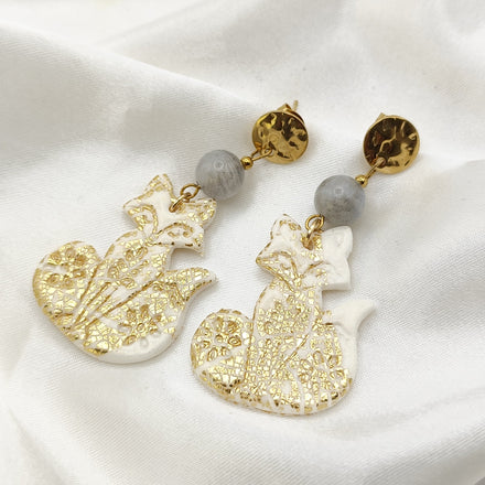 boucles d oreilles animaux renard