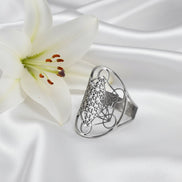 Bague Métatron en acier inoxydable ajustable 