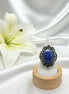 Bague en sodalite et en laiton - Secret de Cristaux
