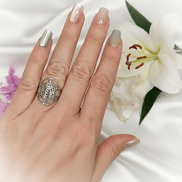 Bague Métatron  acier inoxydable 