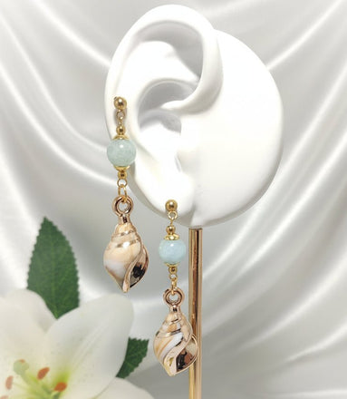 Boucles d'oreilles  aigue marine