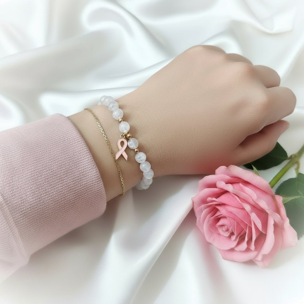 Bracelet en Quartz Rose sur mesure - Secret de Cristaux