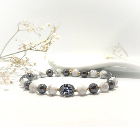 Bracelet de cheville, Chevillère en pierre pour circulation sanguine, drainage, varices, douleurs - Secret de Cristaux