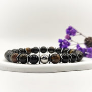 Bracelet sur mesure de Protection, tourmaline noire