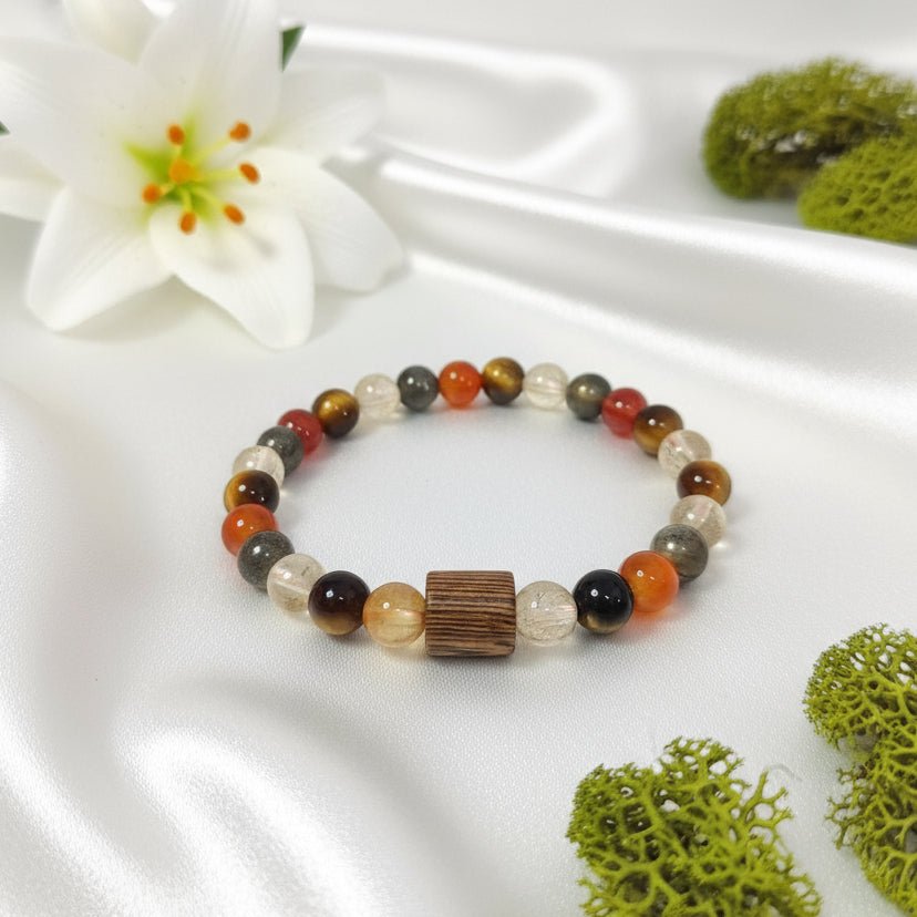 Bracelet de perles sur mesure en pierres à personnaliser - Secret de Cristaux