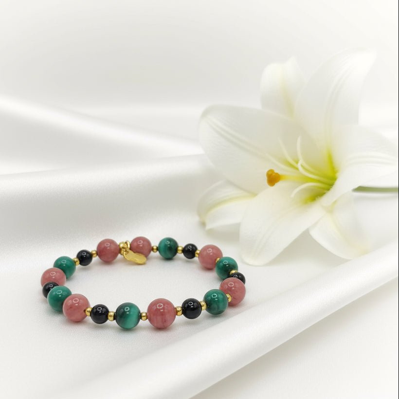 Bracelet de perles sur mesure en pierres à personnaliser - Secret de Cristaux