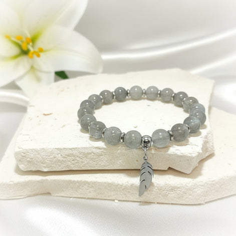 Bracelet en Labradorite, Protection et Lumière, sur mesure - Secret de Cristaux