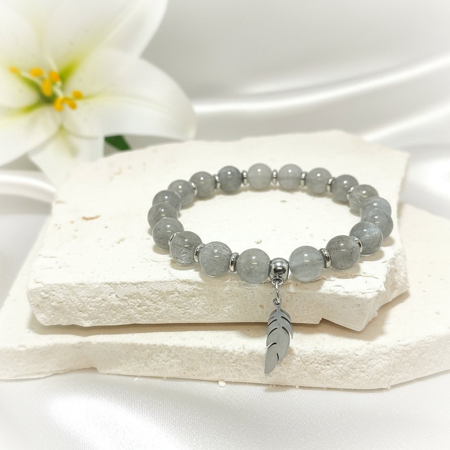 Bracelet en Labradorite, Protection et Lumière, sur mesure - Secret de Cristaux