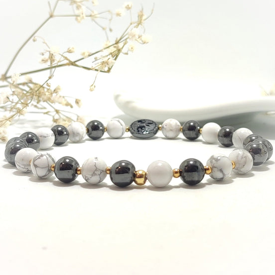 Bracelet de cheville, Chevillère en pierre pour circulation sanguine, drainage, varices, douleurs - Secret de Cristaux