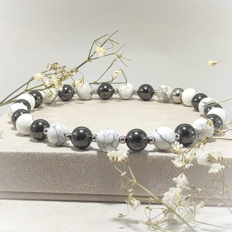 Bracelet de cheville, Chevillère en pierre pour circulation sanguine, drainage, varices, douleurs - Secret de Cristaux