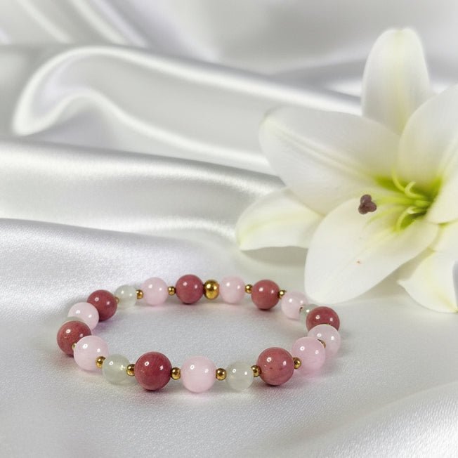 Bracelet de perles sur mesure en pierres à personnaliser - Secret de Cristaux