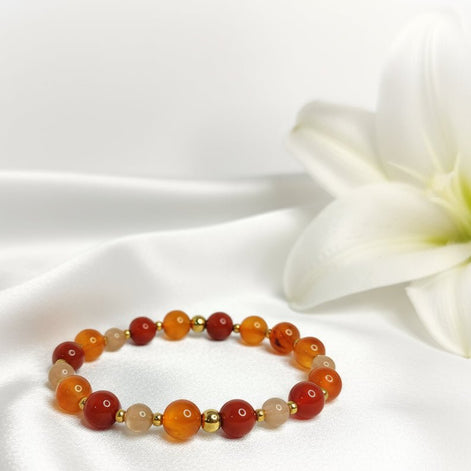 Bracelet de perles sur mesure en pierres à personnaliser - Secret de Cristaux