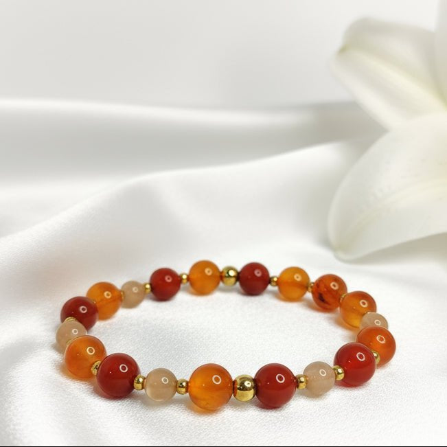 Bracelet de perles sur mesure en pierres à personnaliser - Secret de Cristaux