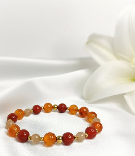 Bracelet de perles sur mesure en pierres à personnaliser - Secret de Cristaux