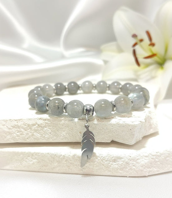 Bracelet en Labradorite, Protection et Lumière, sur mesure - Secret de Cristaux