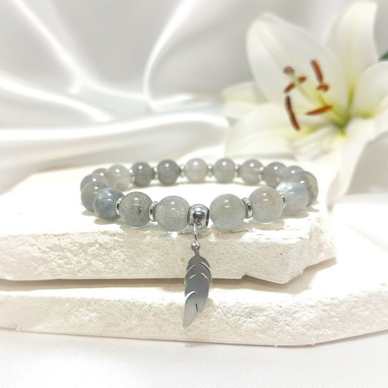 Bracelet en Labradorite, Protection et Lumière, sur mesure - Secret de Cristaux