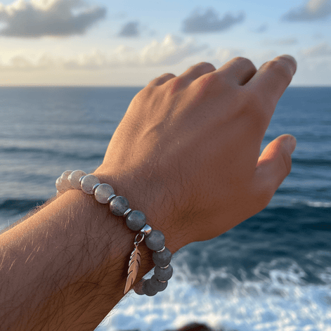 Bracelet en Labradorite, Protection et Lumière, sur mesure - Secret de Cristaux