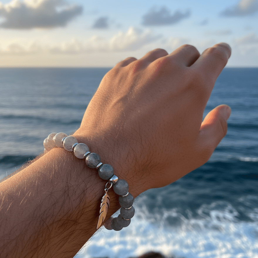 Bracelet en Labradorite, Protection et Lumière, sur mesure - Secret de Cristaux