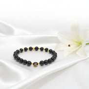 Bracelet Protection électromagnétique en shungite et tourmaline noire - Secret de Cristaux
