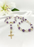 Chapelet en pierres naturelles sur mesure, cadeau de communion spirituel - Secret de Cristaux